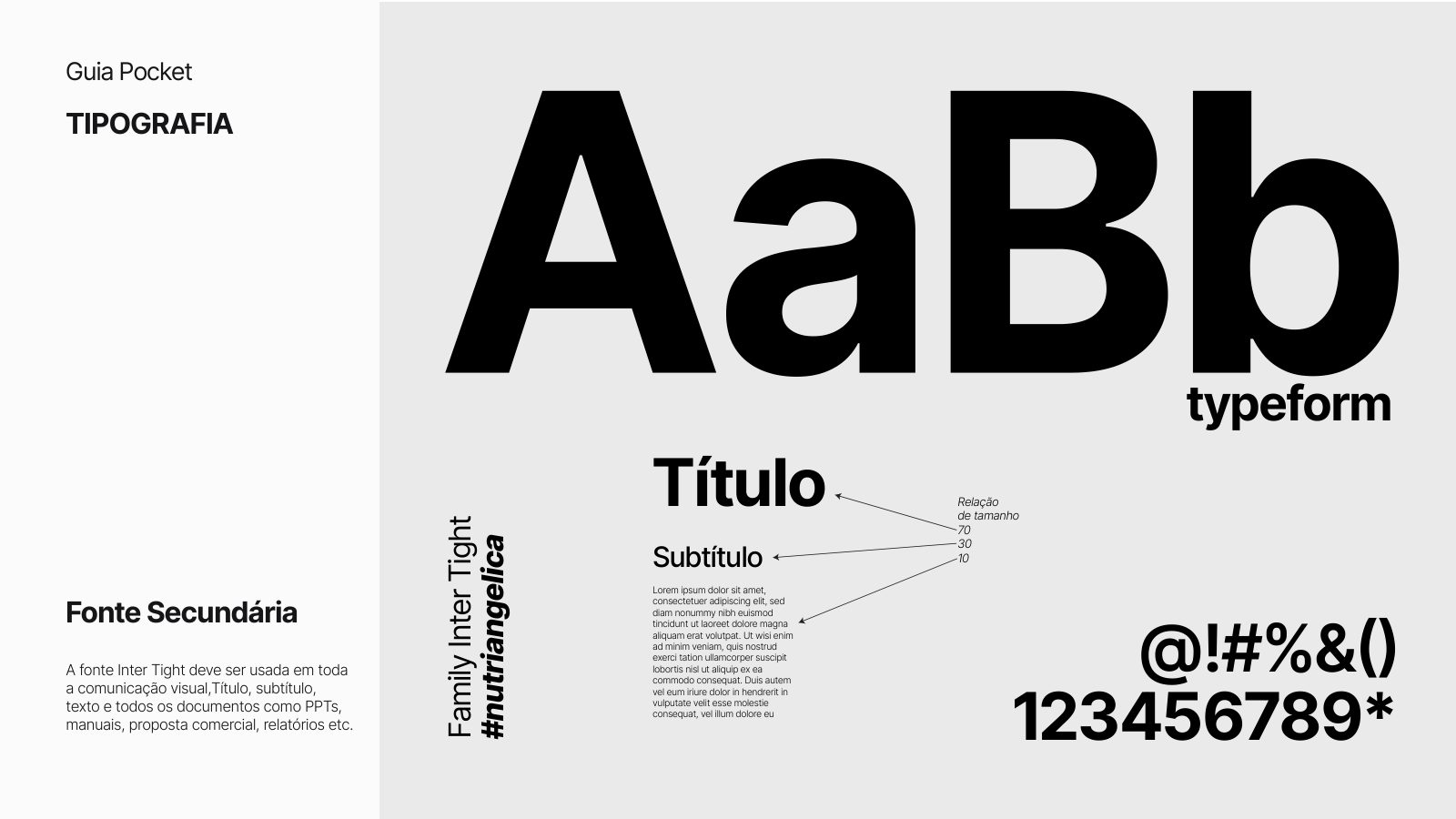 Tipografía secundaria — Inter Tight