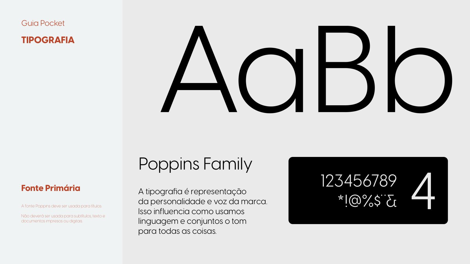 Tipografía primaria — Poppins para títulos